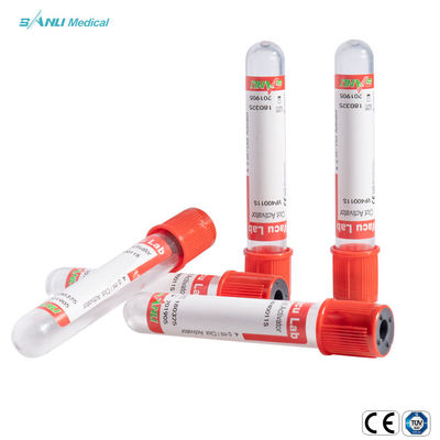Beschikbare Steriele Klonteractivator Rode VacuümBloedonderzoekbuis 13*75/13*100*16*100