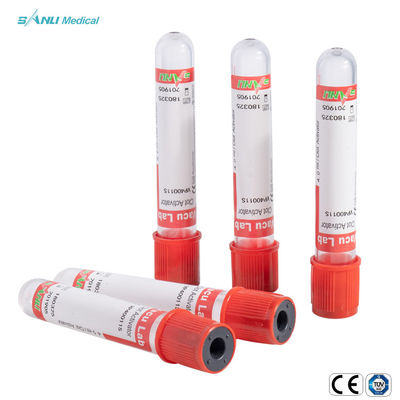 Beschikbare Steriele Klonteractivator Rode VacuümBloedonderzoekbuis 13*75/13*100*16*100