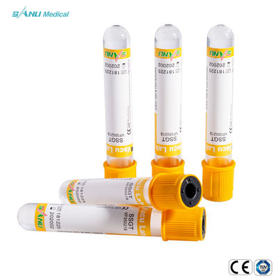 Gel &amp; Klonteractivator van de de Inzamelingsbuis van het Additievenbloed de Gele Kleur