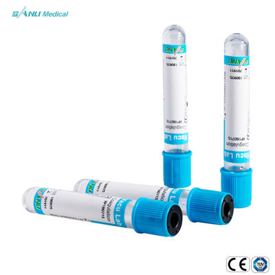 CE ISO Blue Top Glass Coagulatie-reageerbuizen met 3,2% natriumcitraatadditief