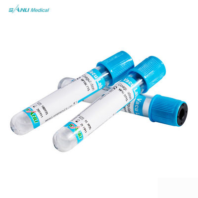 CE ISO Blue Top Glass Coagulatie-reageerbuizen met 3,2% natriumcitraatadditief