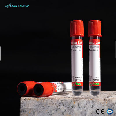 Van de het Bloedinzameling van het rode Bovenkant3ml Glas Activator van de de Buizen Vacuümklonter Buis