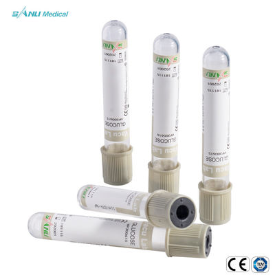Van de het Bloedinzameling van het natriumfluoride het Vacuüm van de de Buizenglucose 3ml HUISDIER Grey Top