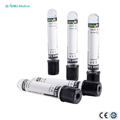 13x75mm de Vacuümbuizen ESR van de Bloedinzameling met 0.129mol/L-Natriumcitraat