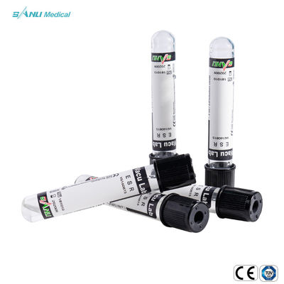 13x75mm de Vacuümbuizen ESR van de Bloedinzameling met 0.129mol/L-Natriumcitraat