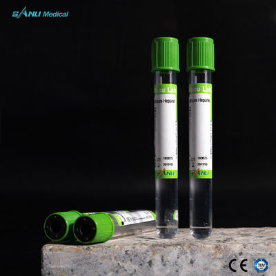 13x100mm Plastic van het de Buizen Groen Hoogste Lithium van de Bloedinzameling de Heparineadditief