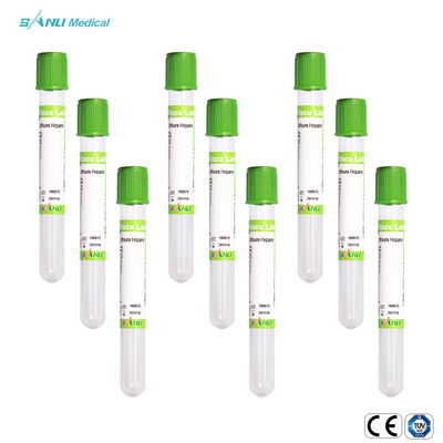 13x100mm Plastic van het de Buizen Groen Hoogste Lithium van de Bloedinzameling de Heparineadditief