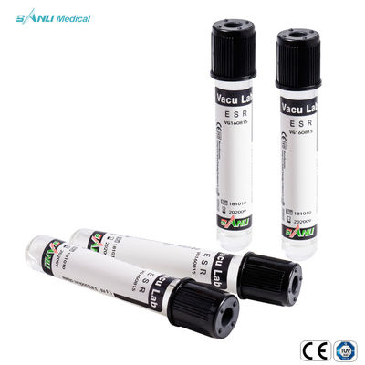 Zwarte Hoogste Erytrocietsedimentatie Rate Tube 13x75mm steriele 1.6ml