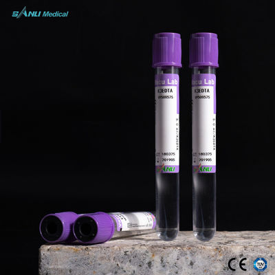 Het Ce Goedgekeurde van de Inzamelingsbuizen van het Glasbloed EDTA K3 13x75mm voor Hematologiebepaling