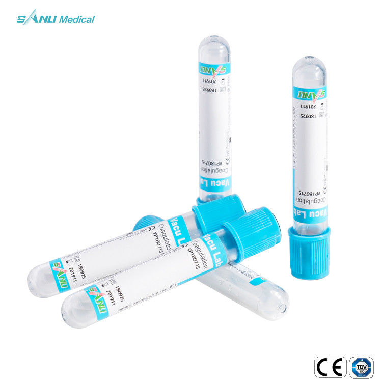 Vacuüm Blauwe Hoogste de Coagulatiebuizen 0,109 van 3ml Mol/L-de Reageerbuis van het Natriumcitraat
